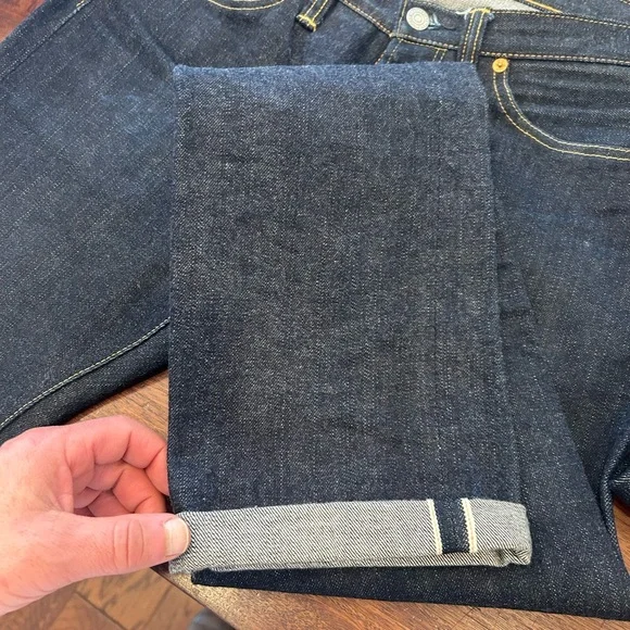 Men's Classic Blue Raw denim Jeans